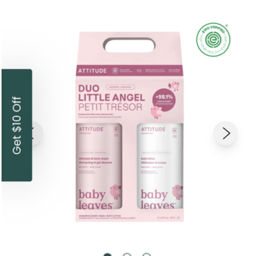 2-in-1 baby shampoo & body wash and body lotion set - EWG Verified® | ATTITUDE