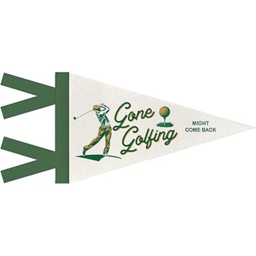 Vintage Nursery Golf Sports Decor Pennant Banner Playroom Wall Art