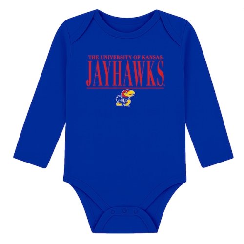 Infant Garb Royal Kansas Jayhawks Ollie Long-Sleeve Bodysuit