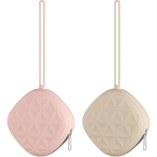 Silicone Pacifier Case for Diaper Bag, Newborn Baby Pacifier Holder Case For Boys & Girls (Color 4)