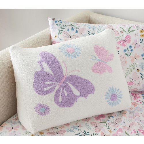 Butterfly Fuzzy Wedge Pillow