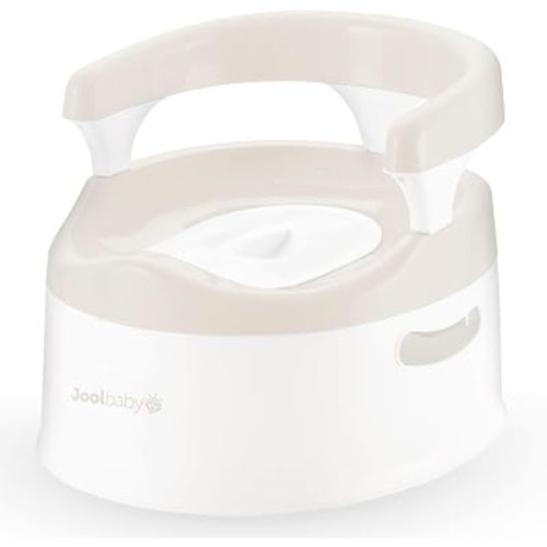 Jool Baby Potty Chair for Toddler Toilet Training - Splash Guard & Back Support (Oatmeal)