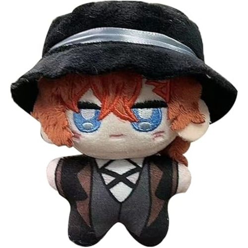 BSD Plush Nakahara Chuuya Soft Figure Anime Plushies Stuffed Pillow Schoolbag Wallet Pendant Charm Mini Hug Pillow Decoration