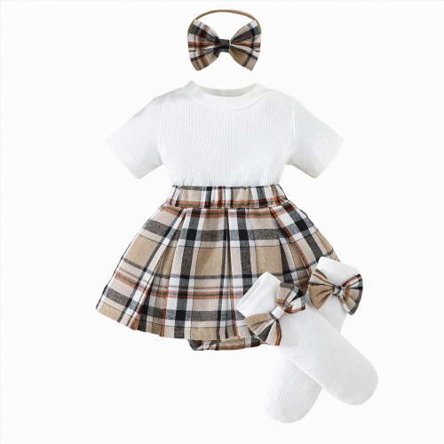 Gubotare Baby Girl Romper Dress Romper for Baby Funny Infant Girl Boy Rompers Newborn Clothes 0 3 6 9 12 18 24 Months (Khaki,6-9 Months)