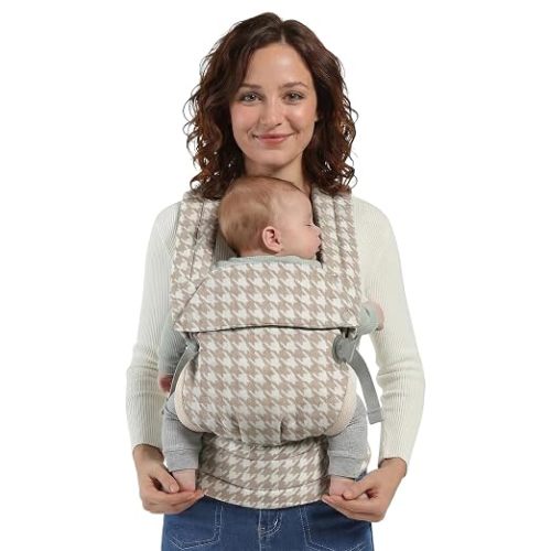 Baby Carrier Newborn to Toddler, Adjustable Toddler Carrier, Baby Holder Carrier, Kangaroo Infant Carriers with Widen Shoulder Straps, Brown Houndstooth