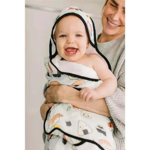 Loulou Lollipop Hooded Towel Set, Sushi