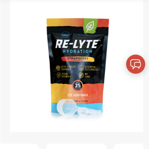 Re-Lyte Hydration Electrolyte Powder Bulk Pouch 175 Servings / Strawberry Lemonade | Redmond Life