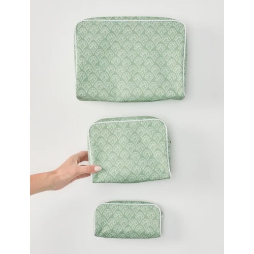 Patterned Toiletry Bag Trio (3 pieces)