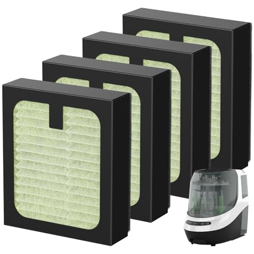 4 Pack HEPA Filter Replacement for Baby Brezza Baby Bottle Washer Pro, High Efficiency H13 True HEPA Filter, Air Clean Dust