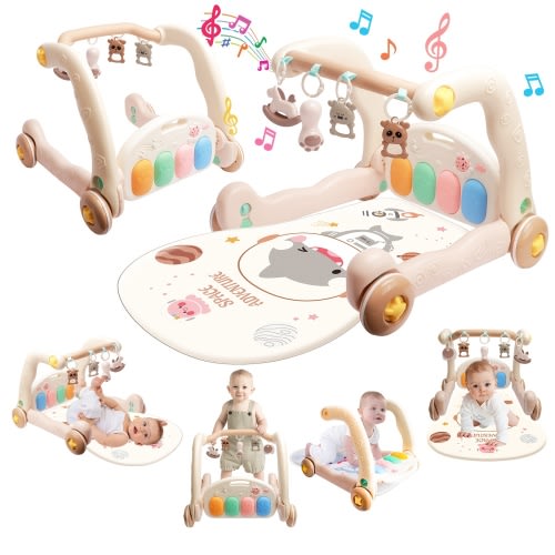 baby activity play mat walker 3 in 1 kick play piano gym - Temu