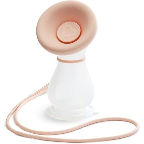 Munchkin® Manual Breast Pump - Portable Pump for Expressing Milk at Home, Work, and On The Go, 4 Ounce, Silicone