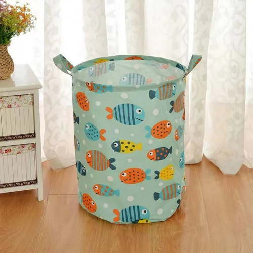 Giyblacko Home Textile StorageLaundry Hamper With Handles Collapsible Canvas Laundry Basket Storage Basket Home Organizer For Nursery Clothes Toys Baby Hamper