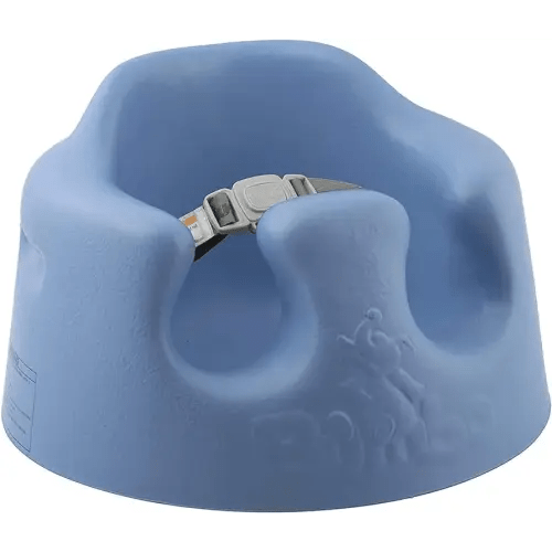 Bumbo Baby Floor Seat – Portable Infant Booster Chair for Sitting Support, Activity and Feeding, 15" x 15" x 9.3", Powder Blue