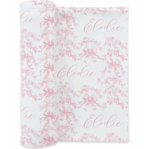 Fancy Frills Personalized Swaddle Blanket