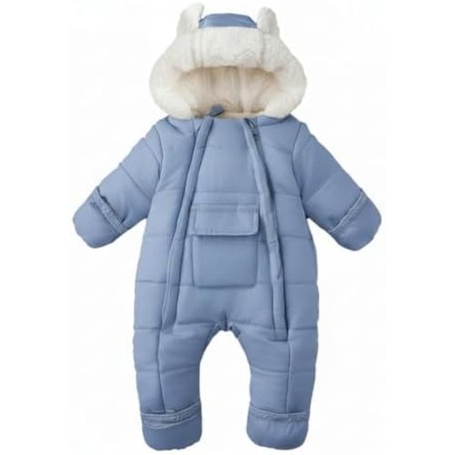 Baby Girls Boys Snowsuit Newborn Winter Clothes Jumpsuit Romper Infant Hooded Fleece Coat Jacket Outwear