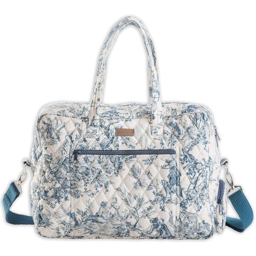 Maison d' Hermine Weekender Bags for Women Cotton Quilted Duffel Overnight Luggage Weekend Bag for Men Gym Sports Gifts Travel Business Travellers Family Trip