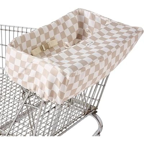 Itzy Ritzy Shopping Cart & High Chair Cover, Baby Seat Cover (Checkerboard)