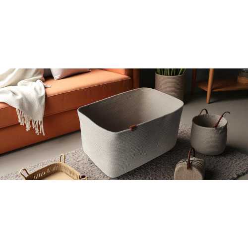 Cotton Rectangle Medium Oat