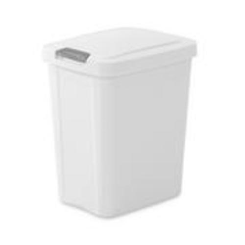Sterilite 1043 - 7.5 Gal. TouchTop™ Wastebasket White 10438004
