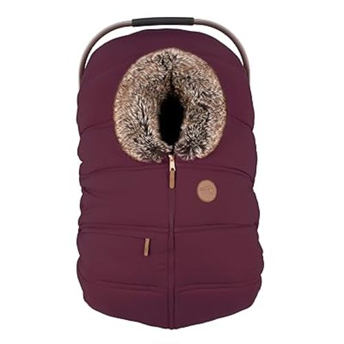 PETIT COULOU Car Seat Cover for Baby - Plum