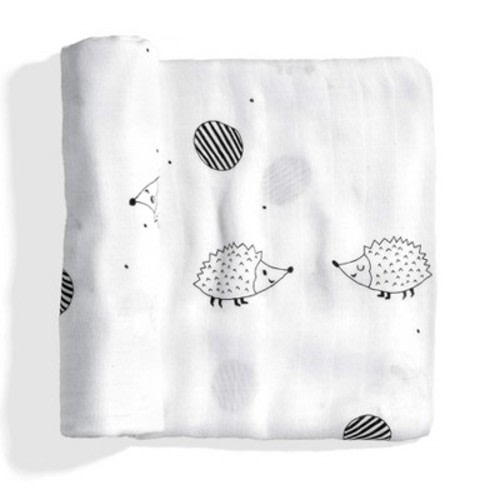 Rookie Humans Hedgehog & Mushrooms viscose from bamboo swaddle