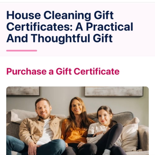 Molly Maid | Purchase a Gift Certificate