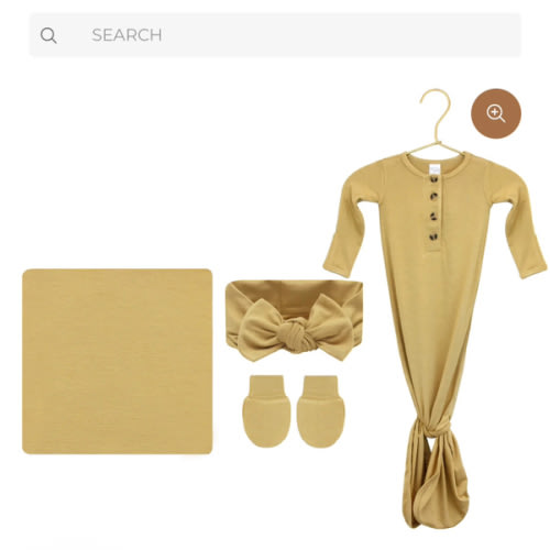 Sutton Newborn Headband Bundle (Gown)