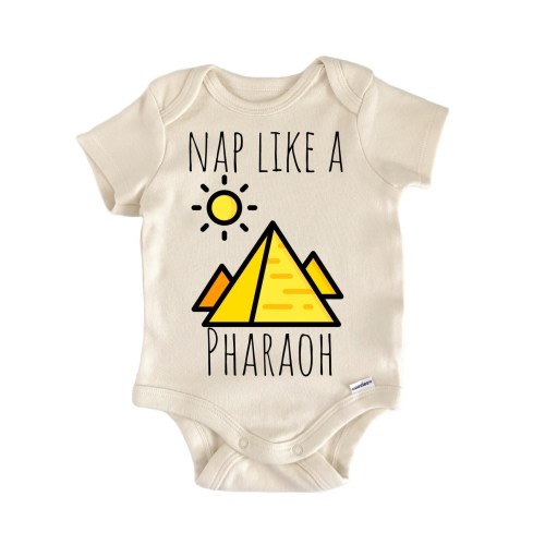 Pyramid Pharaoh Egypt Onesie® - Cute Funny Clothes Newborn Infant Baby Shower Bodysuit Romper Personalized Outfit