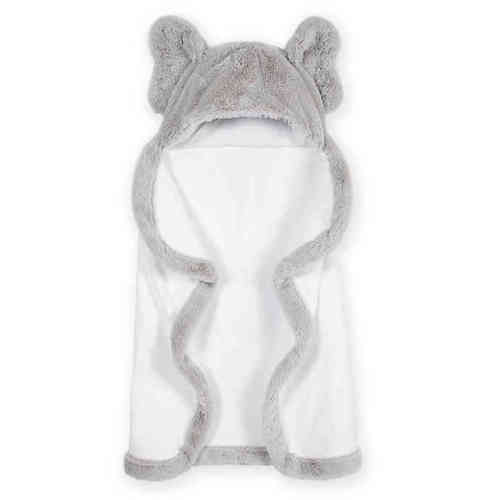 Gerber® Just Born® Elephant Hooded Towel in Grey
