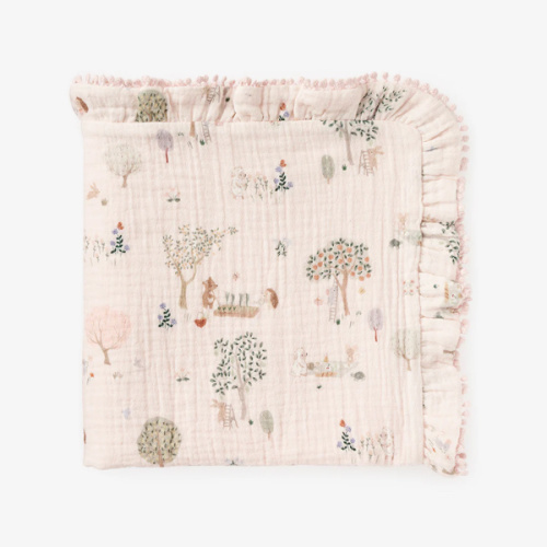 Garden Picnic Organic Muslin Security Blanket – Elegant Baby