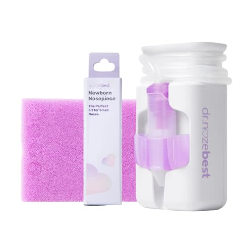 Dr. Noze Best NozeBot On The Go Starter Bundle | Electric Baby Nasal Aspirator with Newborn Nosepiece & 40 Filters | Affordable Baby Gift & Registry Essential for Congestion Relief