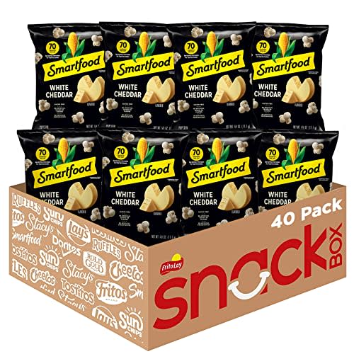 Smartfood Popcorn, White Cheddar, 0.625 Ounce (Pack of 40)