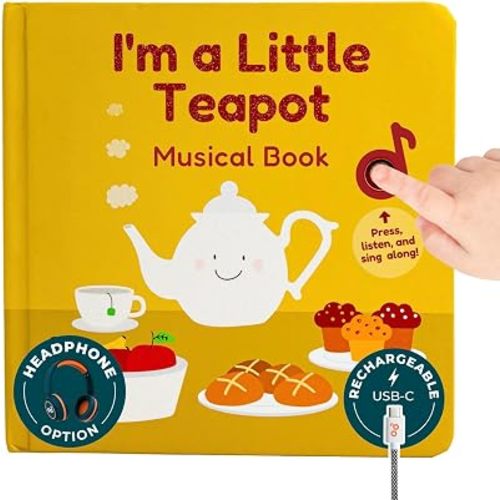 Cali's Books I'm a Little Teapot Music Book for Toddlers 1-3 Years Old