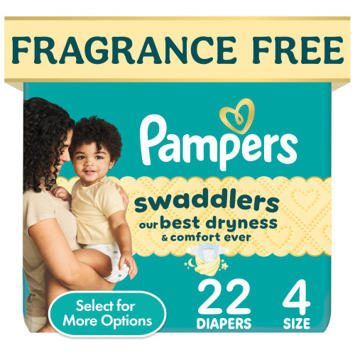Pampers, Baby Diaper, Size 4, 22ct with LeakGuard and Dryness