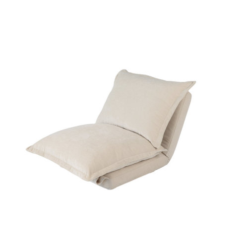 Hokku Designs Cream Multi-Position Adjustable Floor Lounger | Wayfair