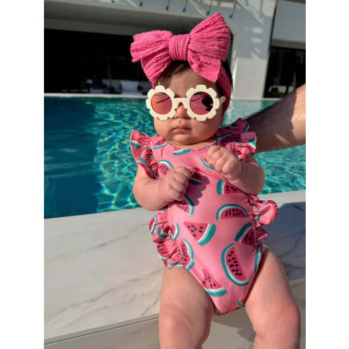 Watermelon / Monaco Swimsuit / UPF 50+