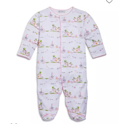 Girls' Noah's Ark Print Footie - Baby