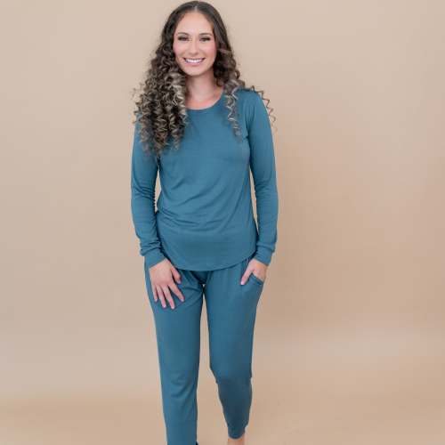 Women's Jogger Pajama Set in Atlantic