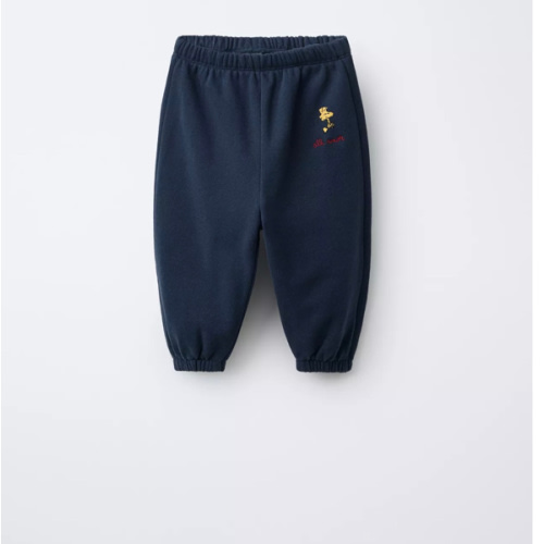 SNOOPY PEANUTS™ PLUSH JOGGER PANTS - Navy blue | ZARA United States