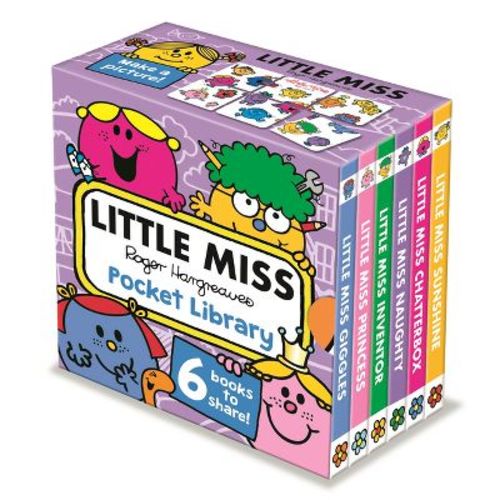 Little Miss: Pocket Library - by Roger Hargreaves (Board Book)