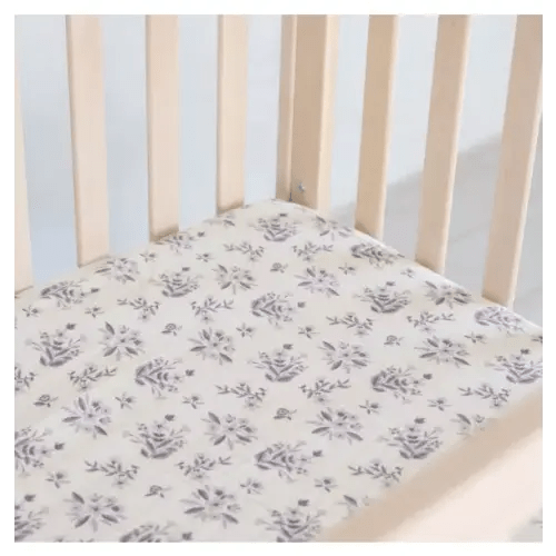 Brands We Love Cotton Muslin Crib Sheet Forget-Me-Not by Janie and Jack