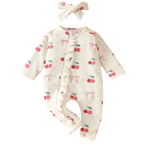 Coerni Girls Pajamas, Sleep and Play Loose Fit, 100% Organic Cotton Soft One-piece PJs, 3 6 12 18 Months Halloween Clothes