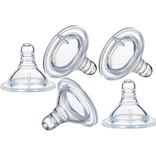 WOIWO 5PCS Wide Diameter Pacifiers Can Be Equipped with All Kinds of Wide Mouth Baby Pacifiers Breast Milk Sensitive Pacifiers Feeding Pacifiers (Cross Hole)