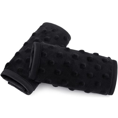 Pro Goleem Car Seat Strap Covers for Babies Soft Car Seat Strap Shoulder Pads for All Car Seats, Stroller, Pushcar, Black