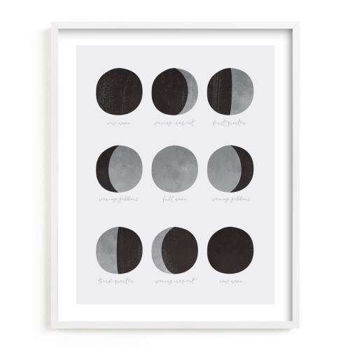 the lunar cycle Limited Edition Children's Art Print by Dawn Jasper