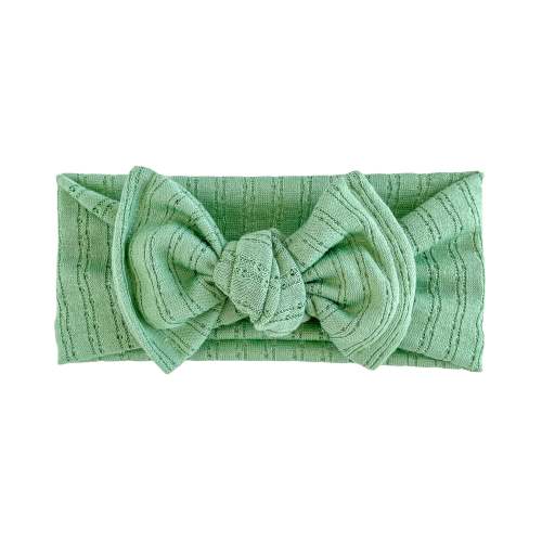 Green Apple Pointelle Baby Headband