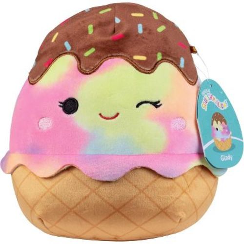 Squishmallows Original 8-Inch Glady The Rainbow Ice Cream - Official Jazwares Plush - Collectible Food Stuffed Animal Toy- Gift for Kids, Girls & Boys