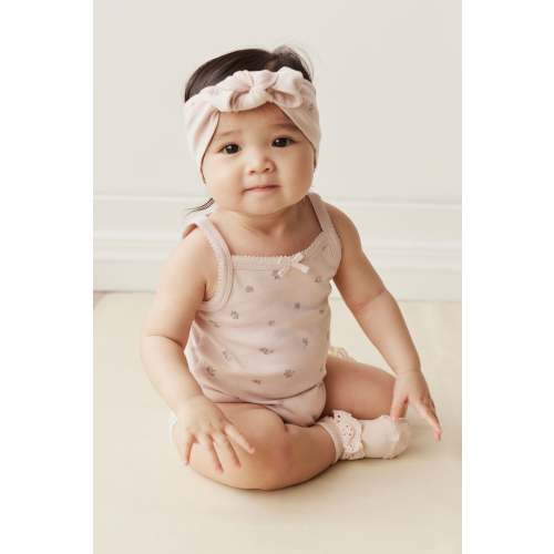 Organic Cotton Bridget Singlet Bodysuit - Meredith Violet