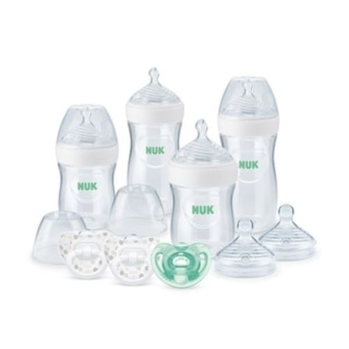 Nuk Simply Natural 9pc Bottle Gift Set w/ SafeTemp, White