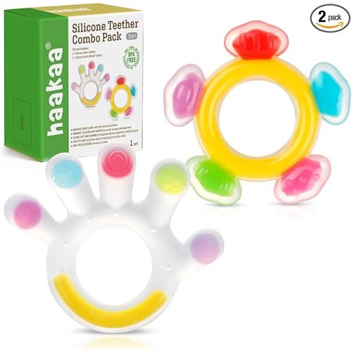 Haakaa Silicone Freezer Teething Toy 2 Pk